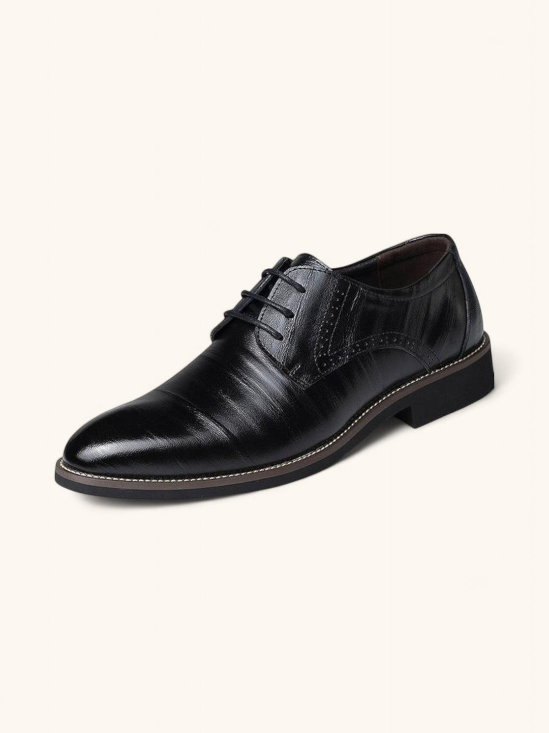 Mens Brogue Oxford Dress Shoes Leather Formal Style - BritishMode
