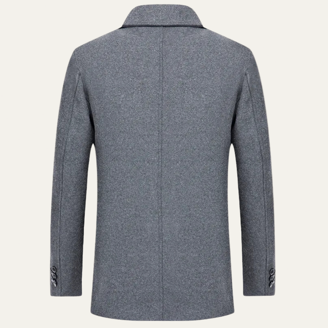 Mens Mac Jacket Plush Lined Three Button