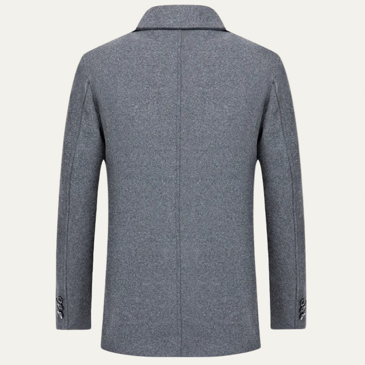 Mens Mac Jacket Plush Lined Three Button