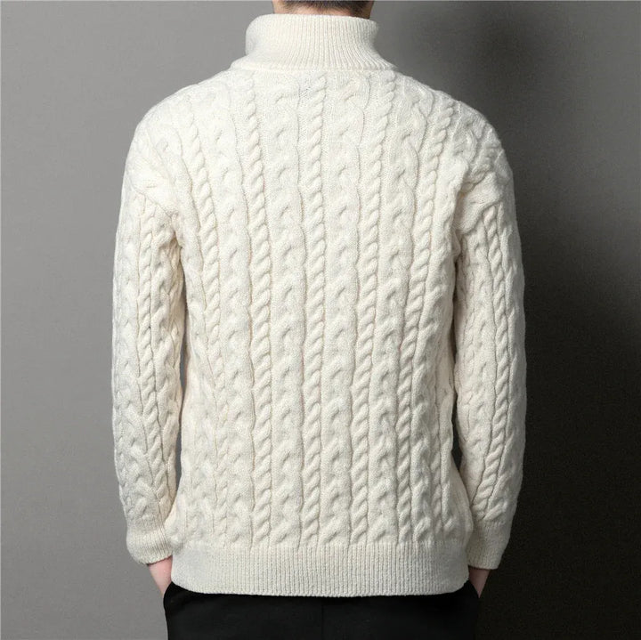 Womens Cable Knit Cardigan Relaxed Fit
