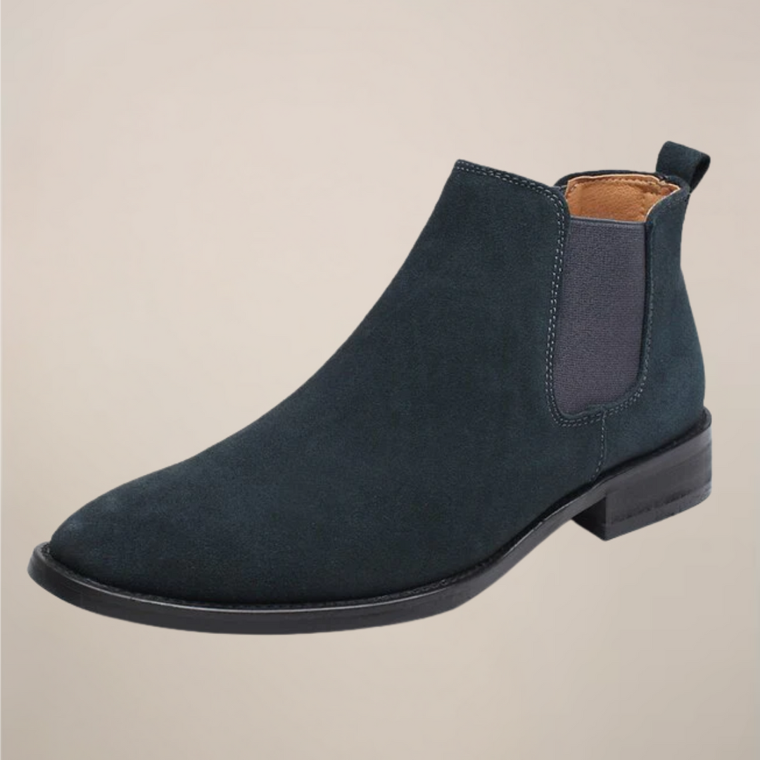 Mens Chelsea Boots Suede Slip-On