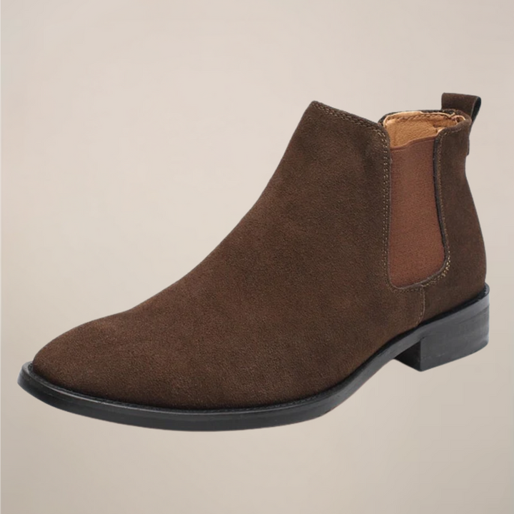 Mens Chelsea Boots Suede Slip-On