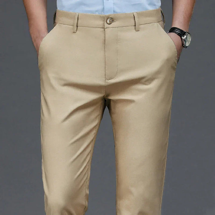 Mens Trousers Tailored Fit Formal Wear