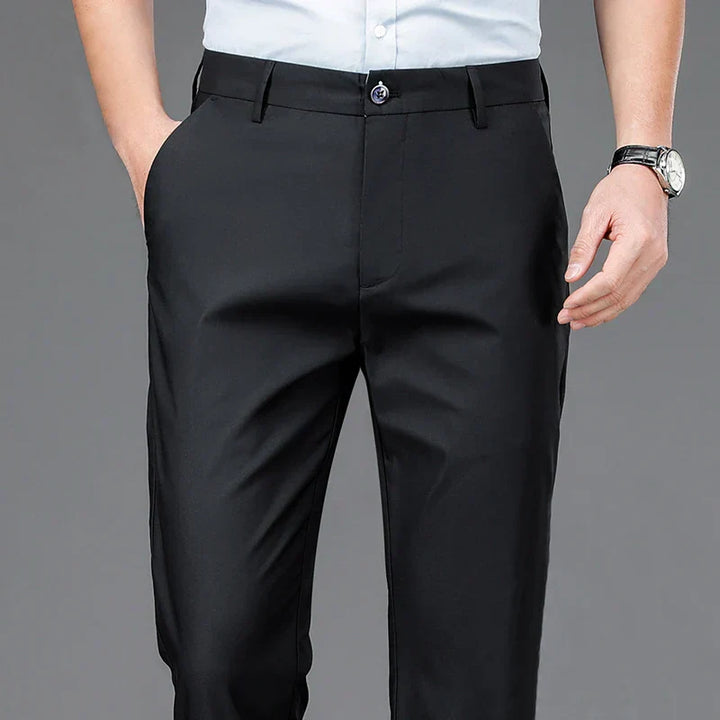 Mens Trousers Tailored Fit Formal Wear