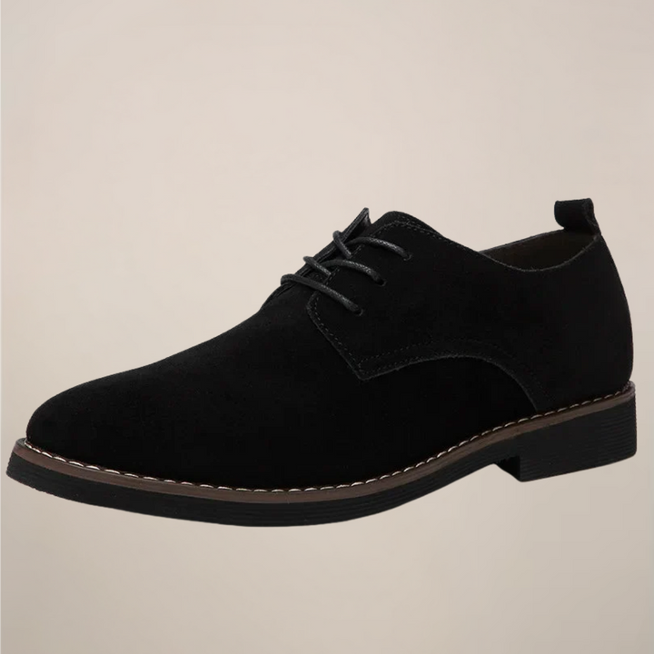 Mens Oxford Shoes Suede Lace-Up Style