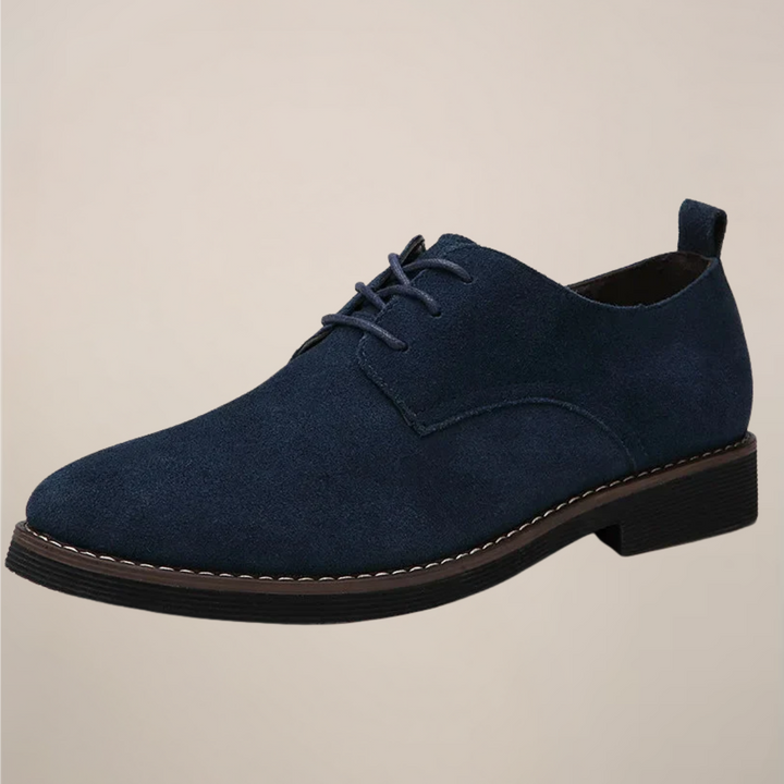 Mens Oxford Shoes Suede Lace-Up Style