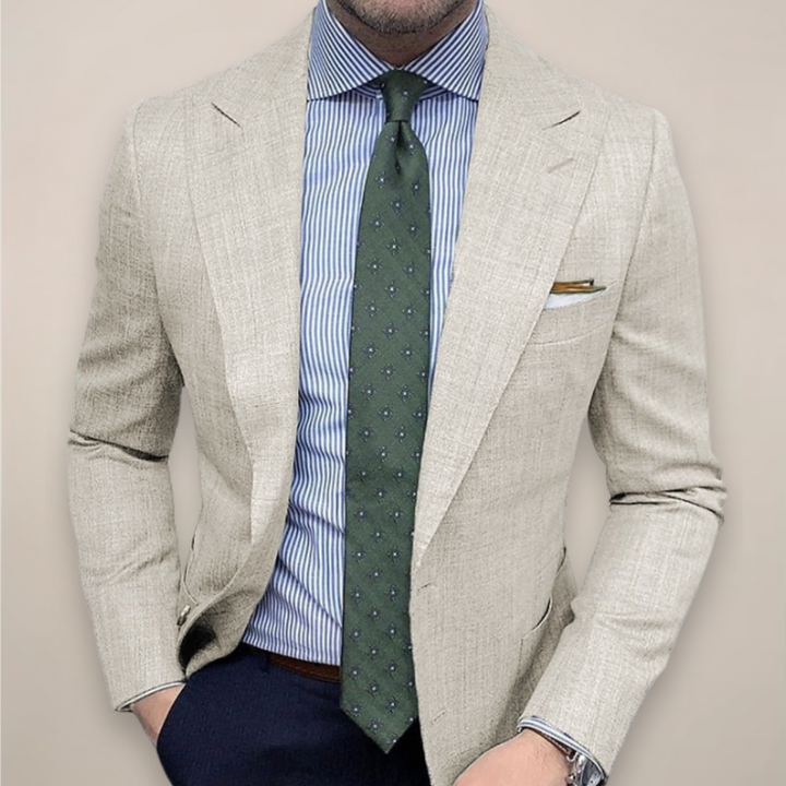 Mens Fitted Blazer Jacket Stylish Cut
