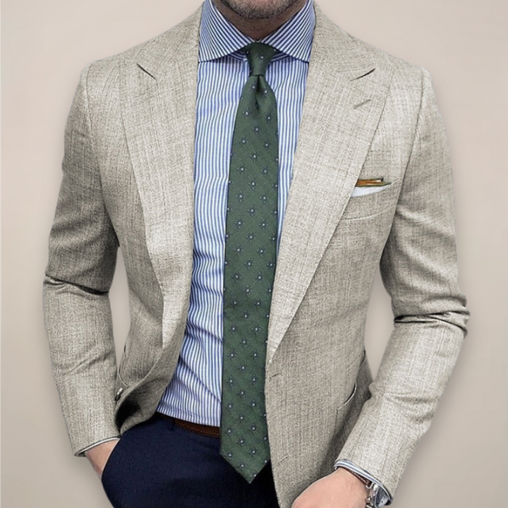 Mens Fitted Blazer Jacket Stylish Cut - BritishMode