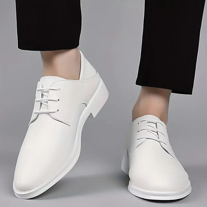Mens Dress Shoes Lace-Up Durable Rubber Sole Business Casual - BritishMode