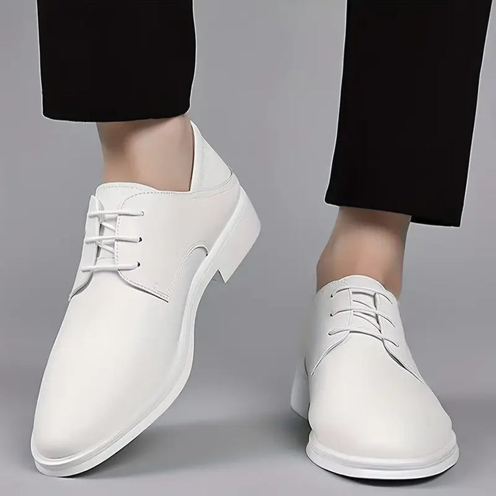 Mens Dress Shoes Lace-Up Durable Rubber Sole Business Casual - BritishMode
