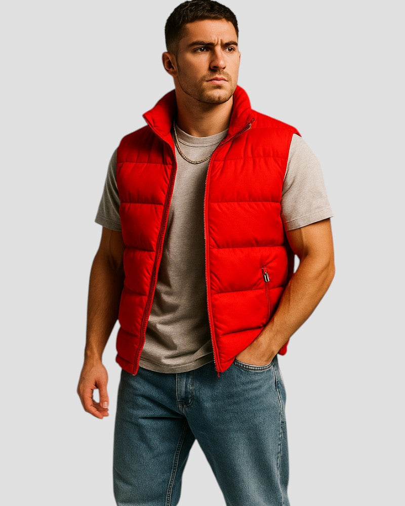 Mens Padded Vest Quilted Bodywarmer
