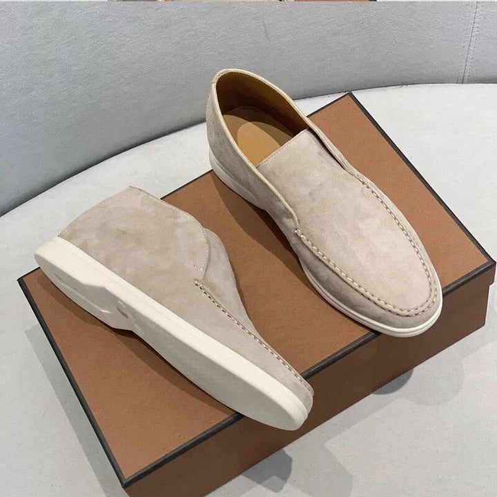 Mens Slip-On Shoes Suede Casual - BritishMode