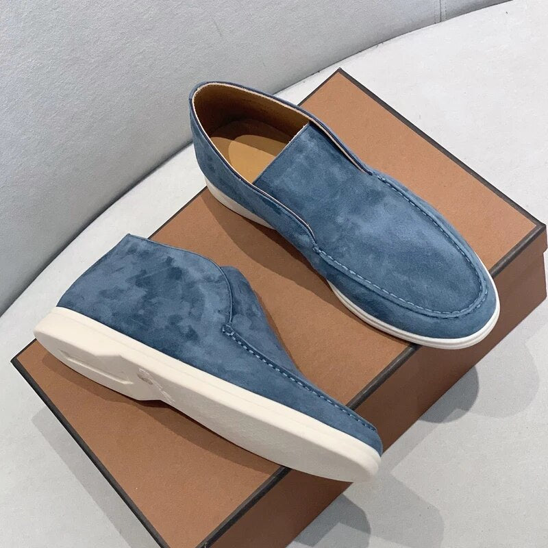 Mens Slip-On Shoes Suede Casual