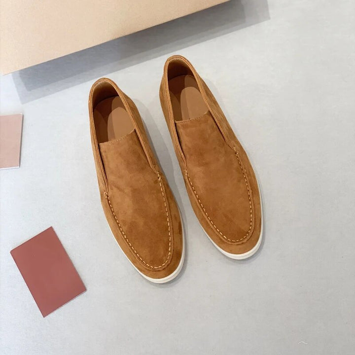 Mens Slip-On Shoes Suede Casual