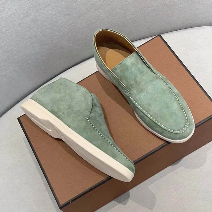 Mens Slip-On Shoes Suede Casual