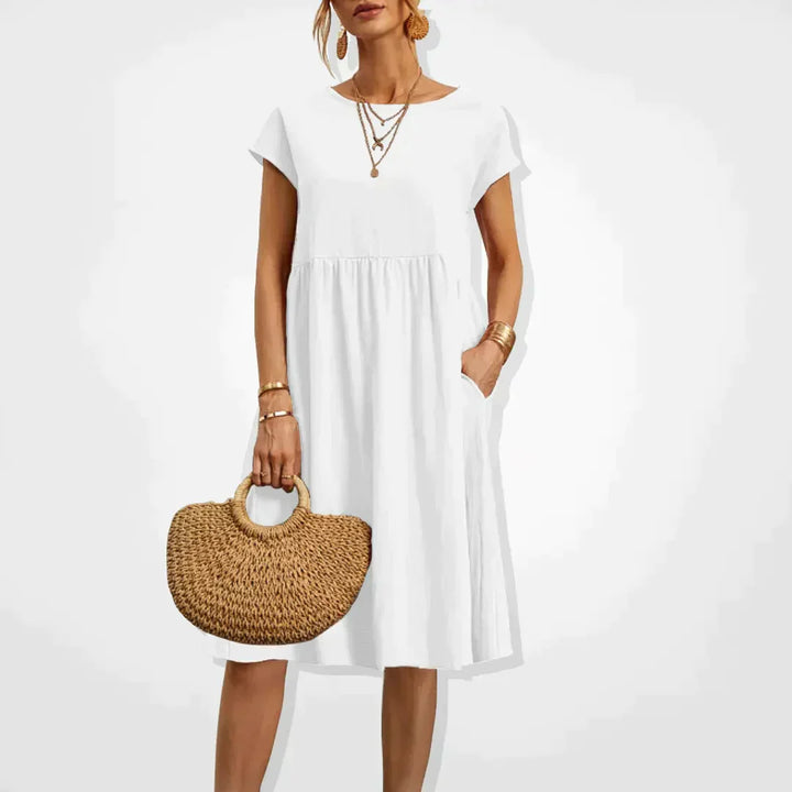 Womens Empire Waist Summer Dress Lightweight - BritishMode
