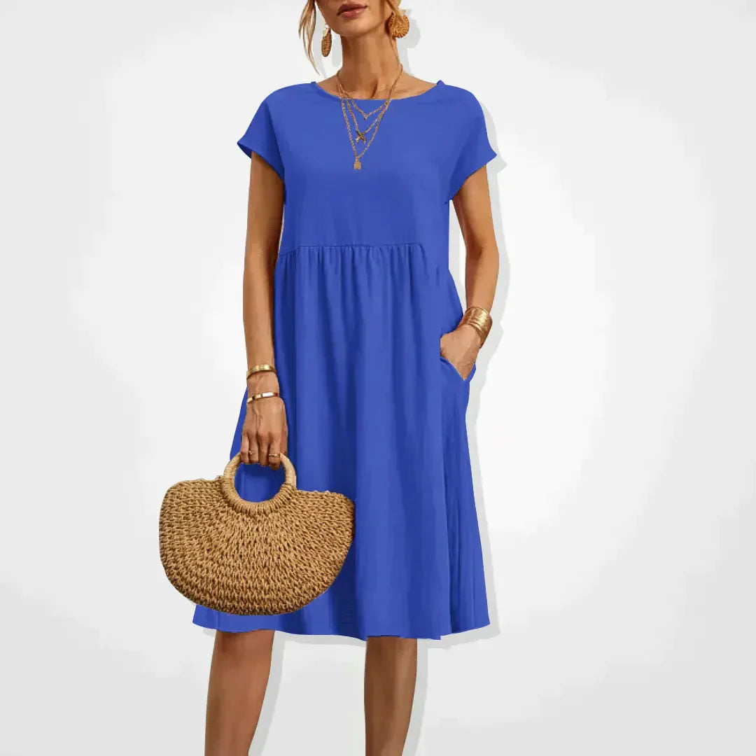 Womens Empire Waist Summer Dress Lightweight