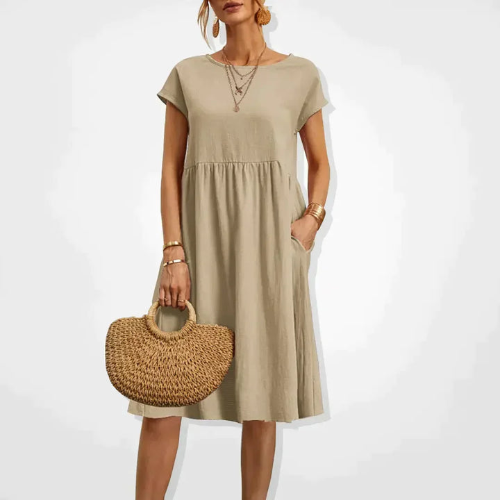 Womens Empire Waist Summer Dress Lightweight