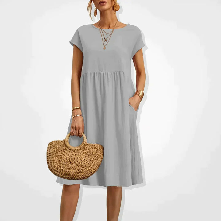 Womens Empire Waist Summer Dress Lightweight
