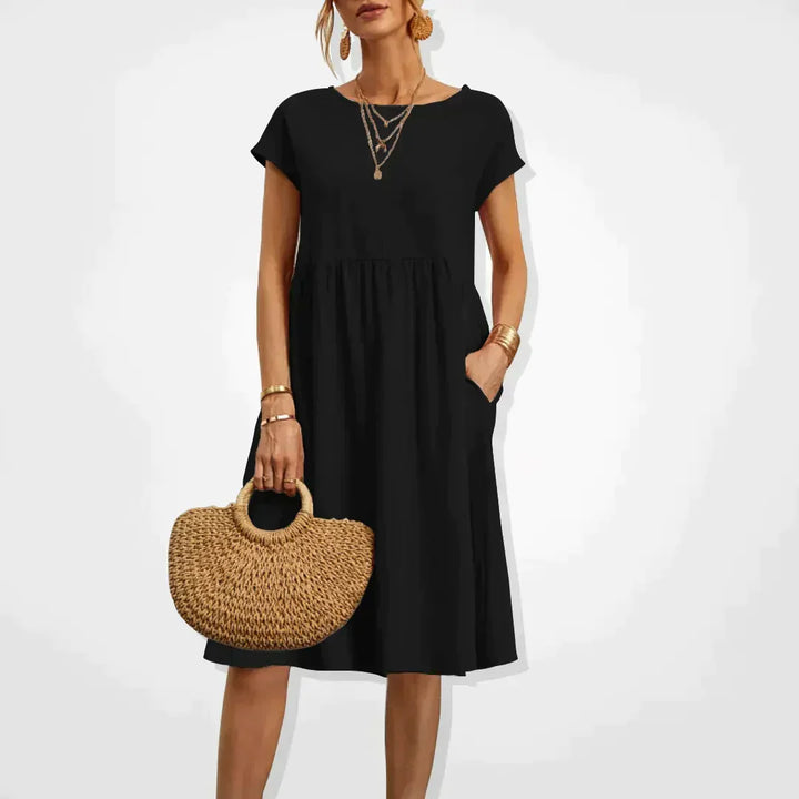 Womens Empire Waist Summer Dress Lightweight