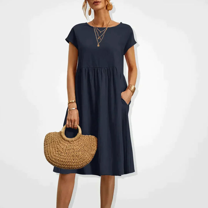 Womens Empire Waist Summer Dress Lightweight