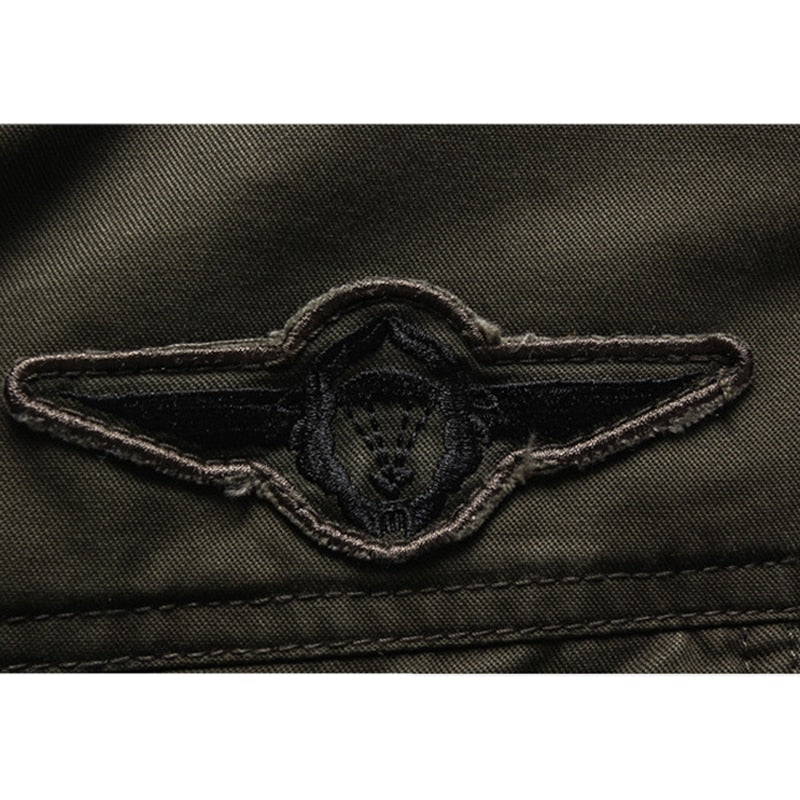 Mens Pilot Jacket with Stand-Up Collar