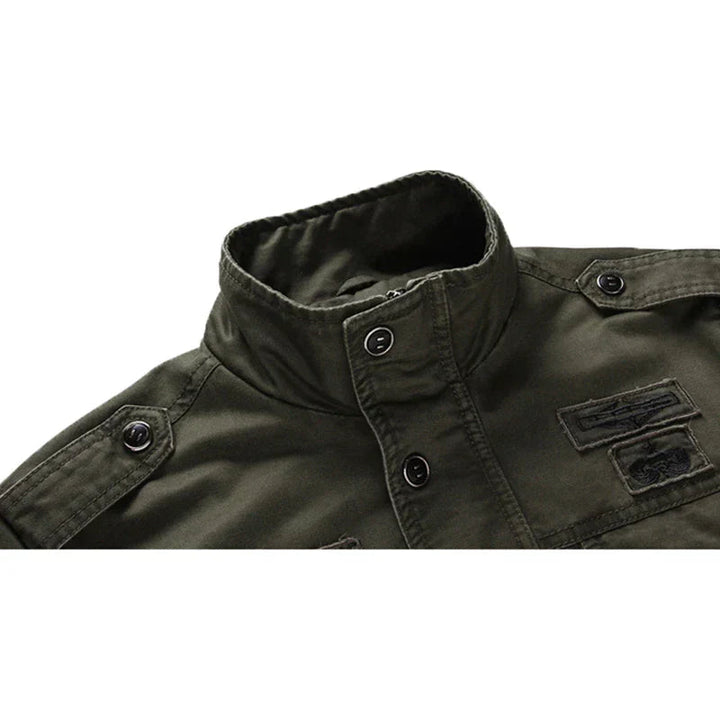 Mens Pilot Jacket with Stand-Up Collar