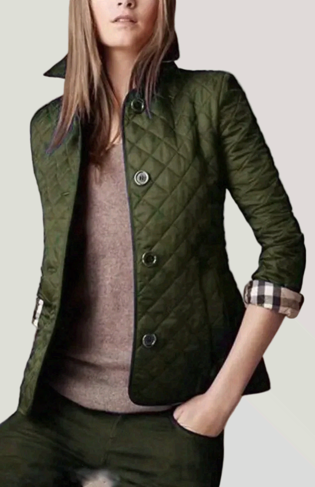 Womens Quilted Jacket Lightweight Relaxed Fit