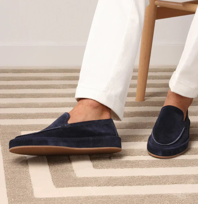 Womens Loafers Leather Slip-On Elegant Style