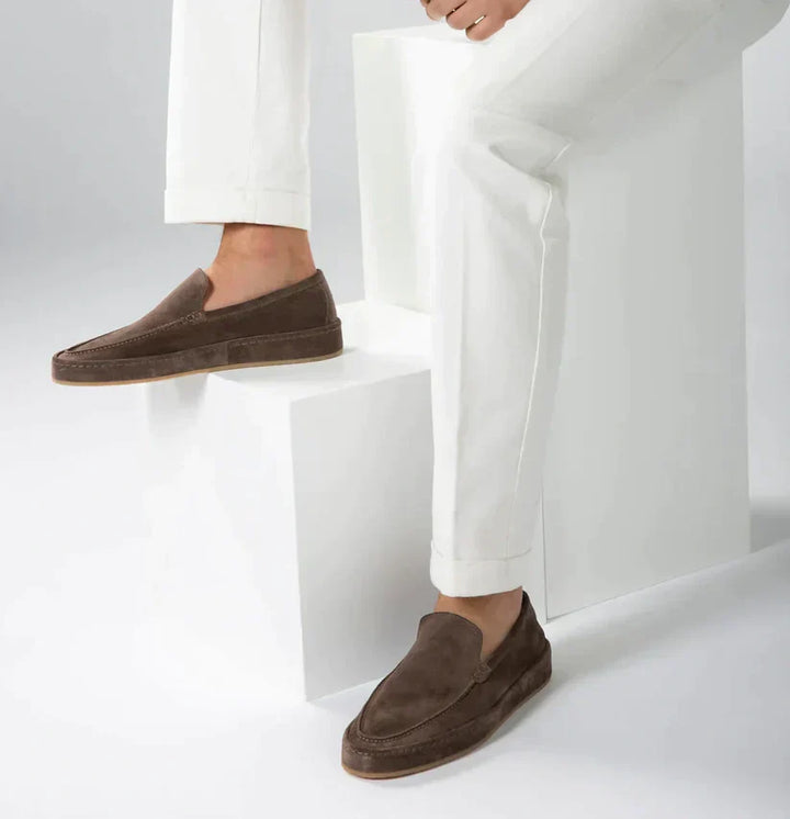 Womens Loafers Leather Slip-On Elegant Style