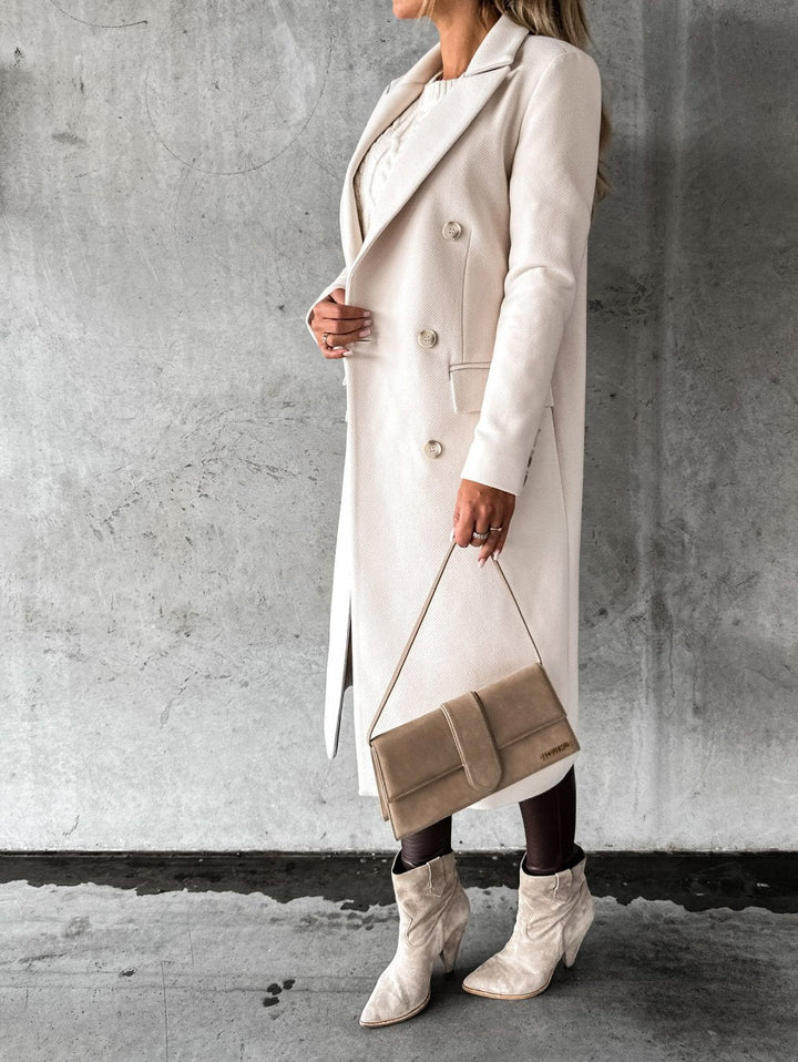 Womens Long Coat Elegant Fit