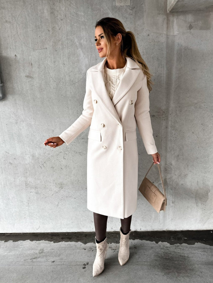 Womens Long Coat Elegant Fit