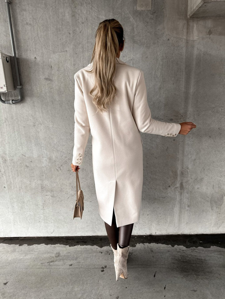 Womens Long Coat Elegant Fit
