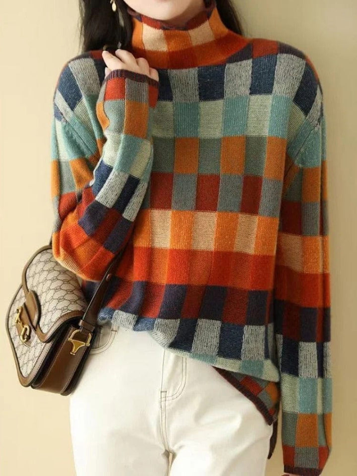 Womens Turtleneck Sweater Warm Knit - BritishMode