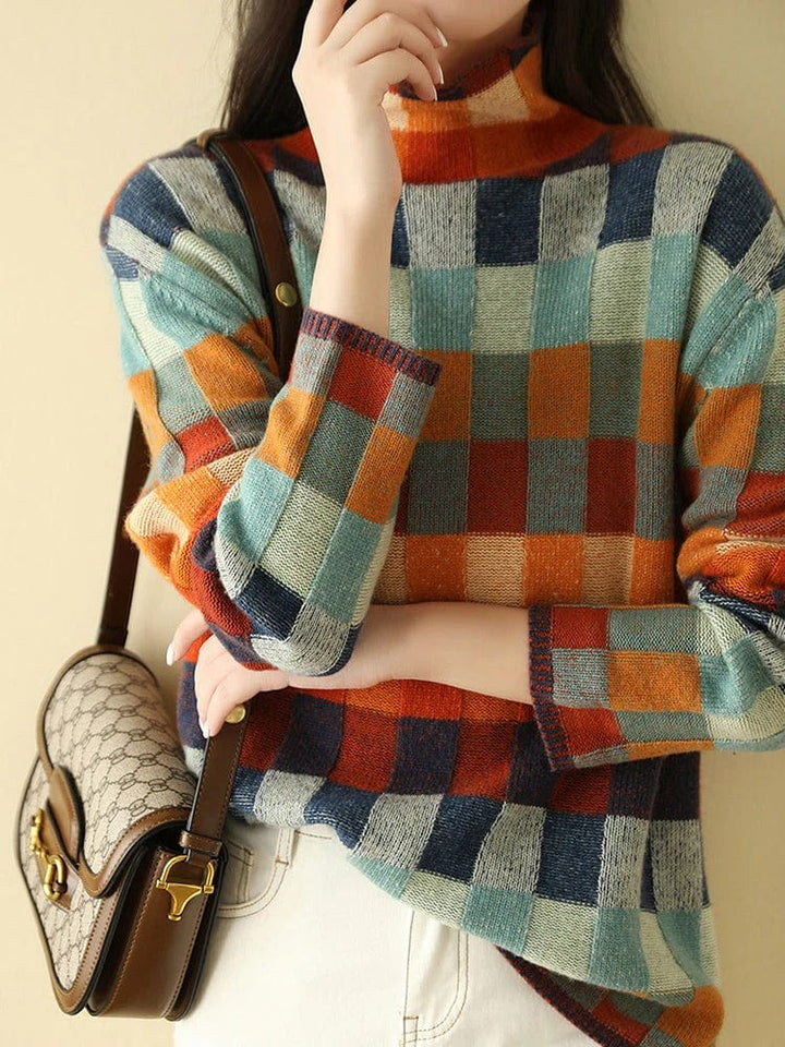 Womens Turtleneck Sweater Warm Knit
