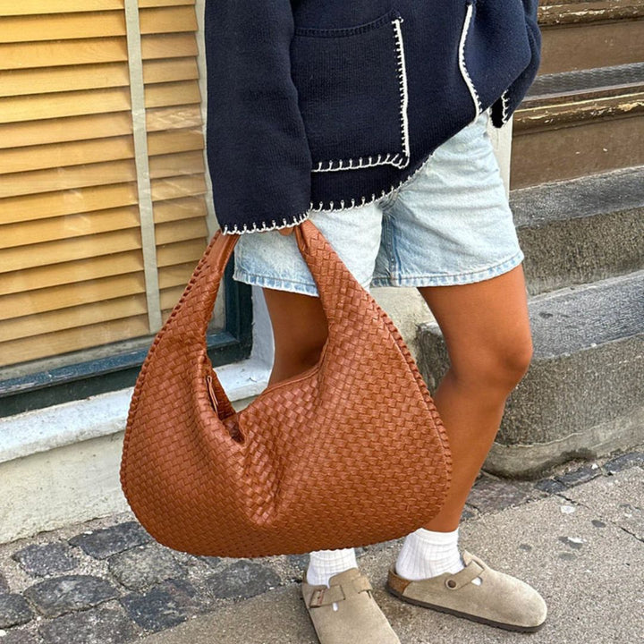 Womens Structured Hobo Bag with Adjustable Shoulder Strap