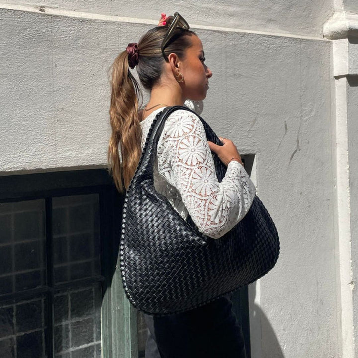 Womens Structured Hobo Bag with Adjustable Shoulder Strap