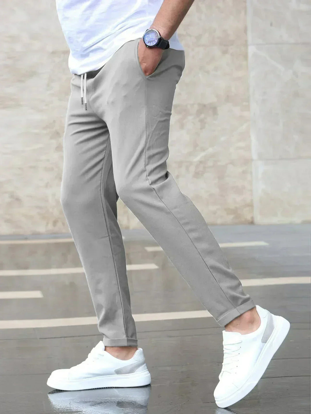 Mens Stretch Pants Fit
