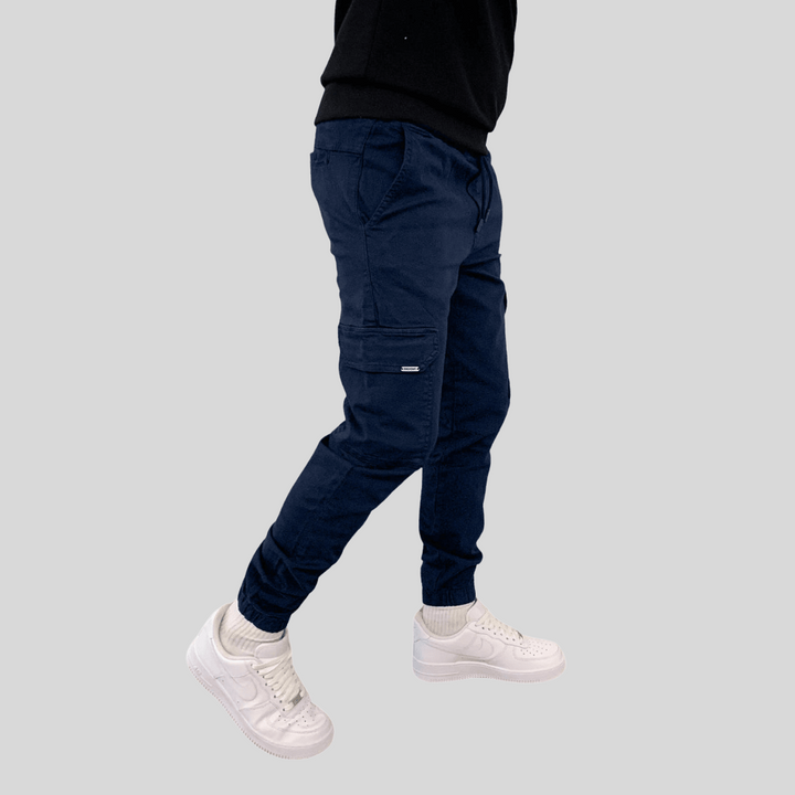 Mens Cargo Joggers Multi-Pocket Relaxed Fit
