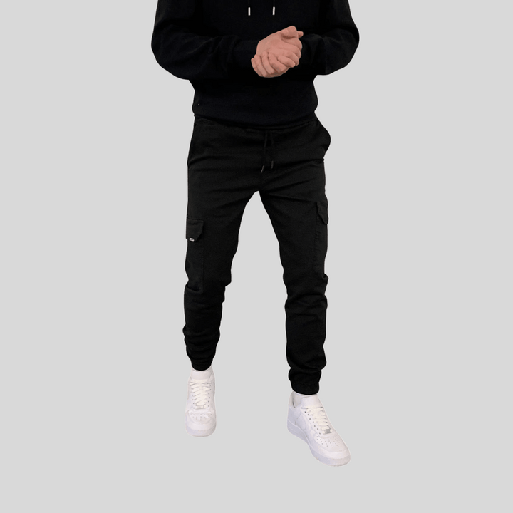 Mens Cargo Joggers Multi-Pocket Relaxed Fit