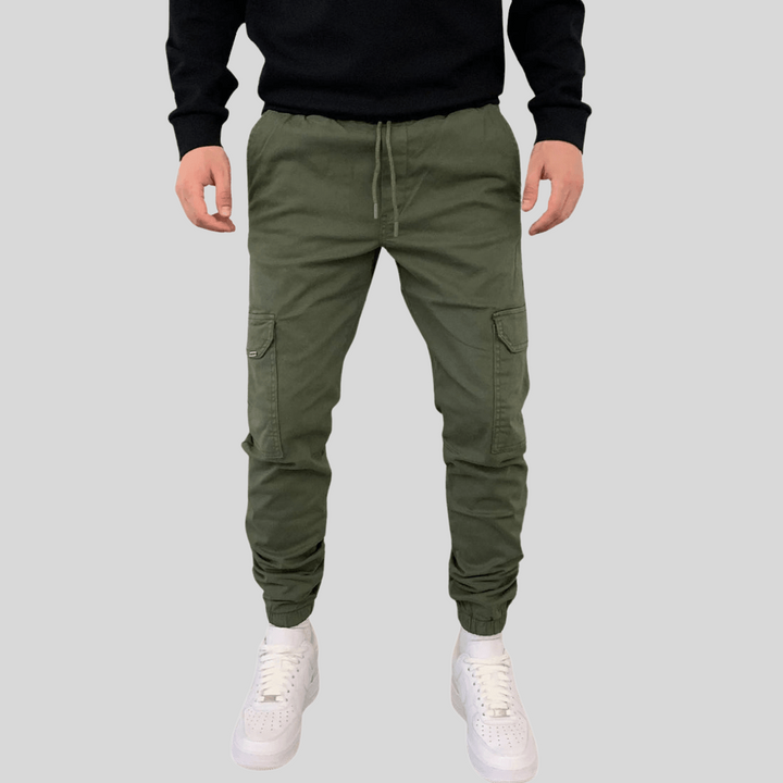 Mens Cargo Joggers Multi-Pocket Relaxed Fit - BritishMode