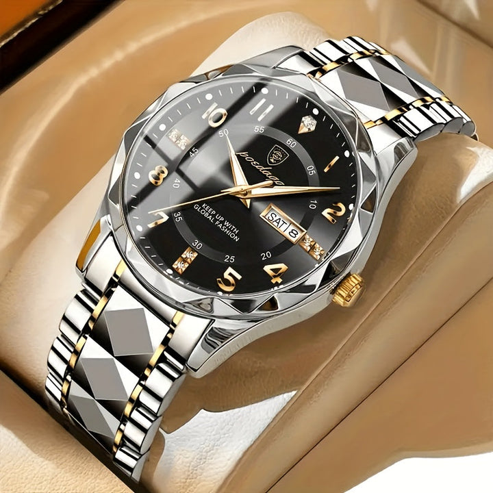 Mens Sports Watch Waterproof Chronograph 50m