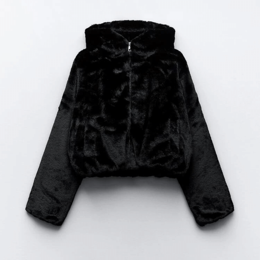 Womens Winter Jacket Faux Fur Elegant Fit - BritishMode