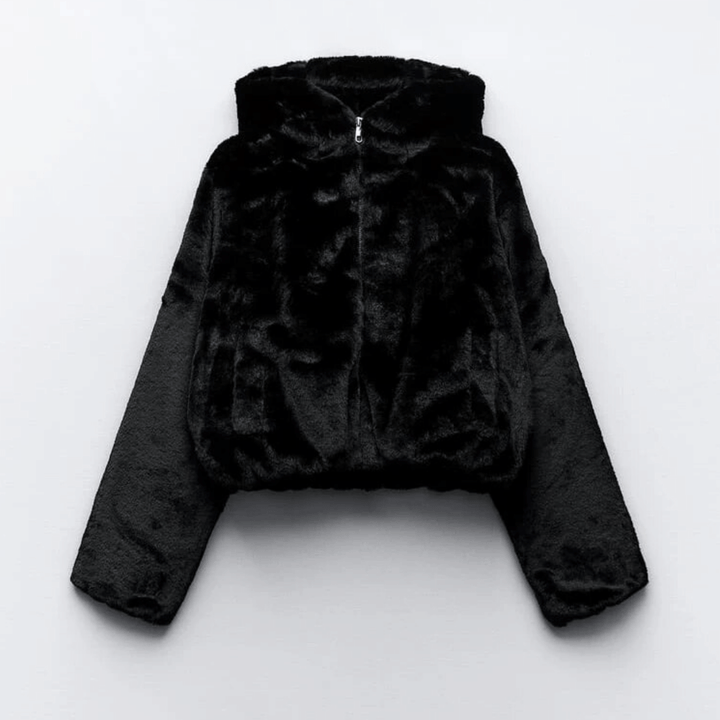 Womens Winter Jacket Faux Fur Elegant Fit - BritishMode