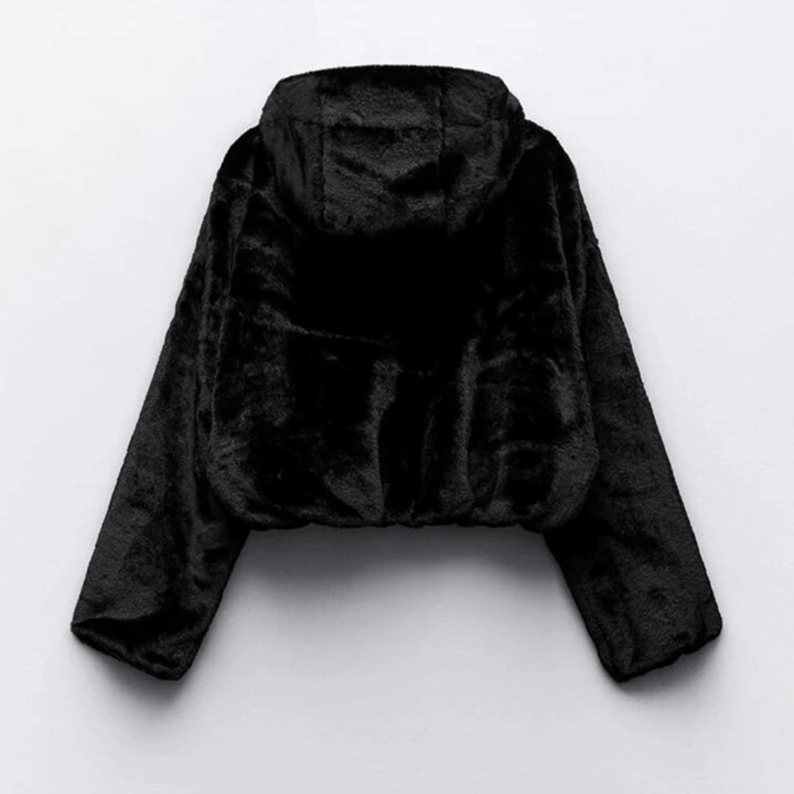 Womens Winter Jacket Faux Fur Elegant Fit