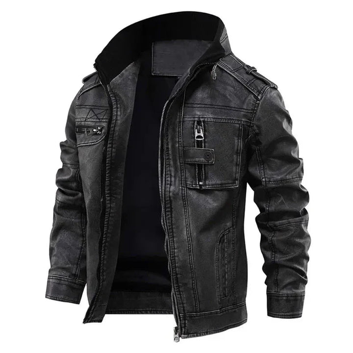 Mens Leather Jacket Classic Fit