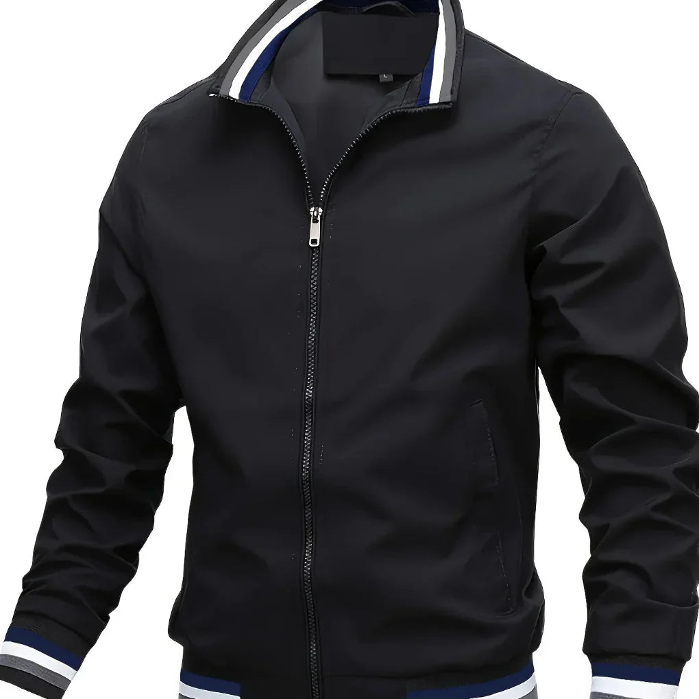 Mens Transitional Jacket with Collar Detail