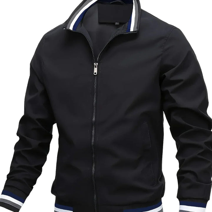 Mens Transitional Jacket with Collar Detail