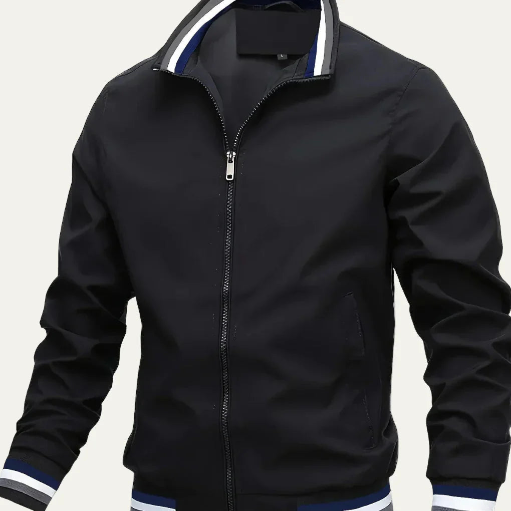 Mens Bomber Jacket Stand Collar Oversized Outdoor