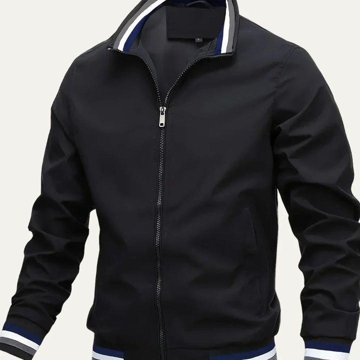 Mens Bomber Jacket Stand Collar Oversized Outdoor